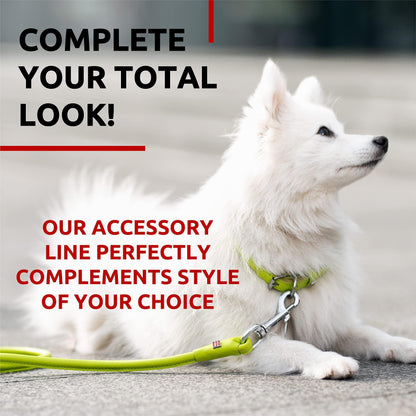 WAUDOG Rolled Leather Dog Leash 4Ft * 0.3 in for Small Medium and Large Dogs Heavy Duty Leather Puppy Leash for Outdoor Walking Running Training Strong Dog Leashes for Large Breed Dogs (Green)