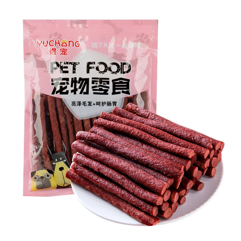 Dog Snacks Beef Beef Strip Pet Snacks 500 g/bag Pet Teddy Golden Hair Beef Strip