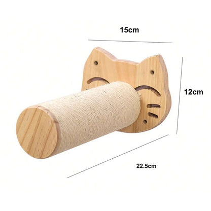 Wall-mounted Cat Hammock Bed Pet Furniture Kitten Wall Shelf Set Cat Perch Wooden Scratching Climbing Post Cat Tree House Toy