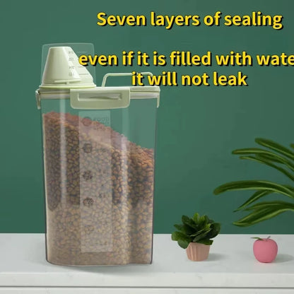 Pet Cat Food Can Storage Dog Food Storage Bucket Box Sealed Mite Removal Moisture-proof And Insect-proof Dust-proof