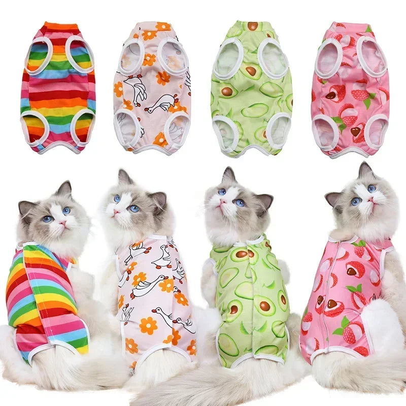 Cat Anti-licking Sterilization Clothes Pet Surgery Suit for Small Dog Cat Weaning Breathable Cat Anti-scratch Care Clothes