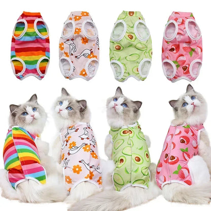 Cat Anti-licking Sterilization Clothes Pet Surgery Suit for Small Dog Cat Weaning Breathable Cat Anti-scratch Care Clothes