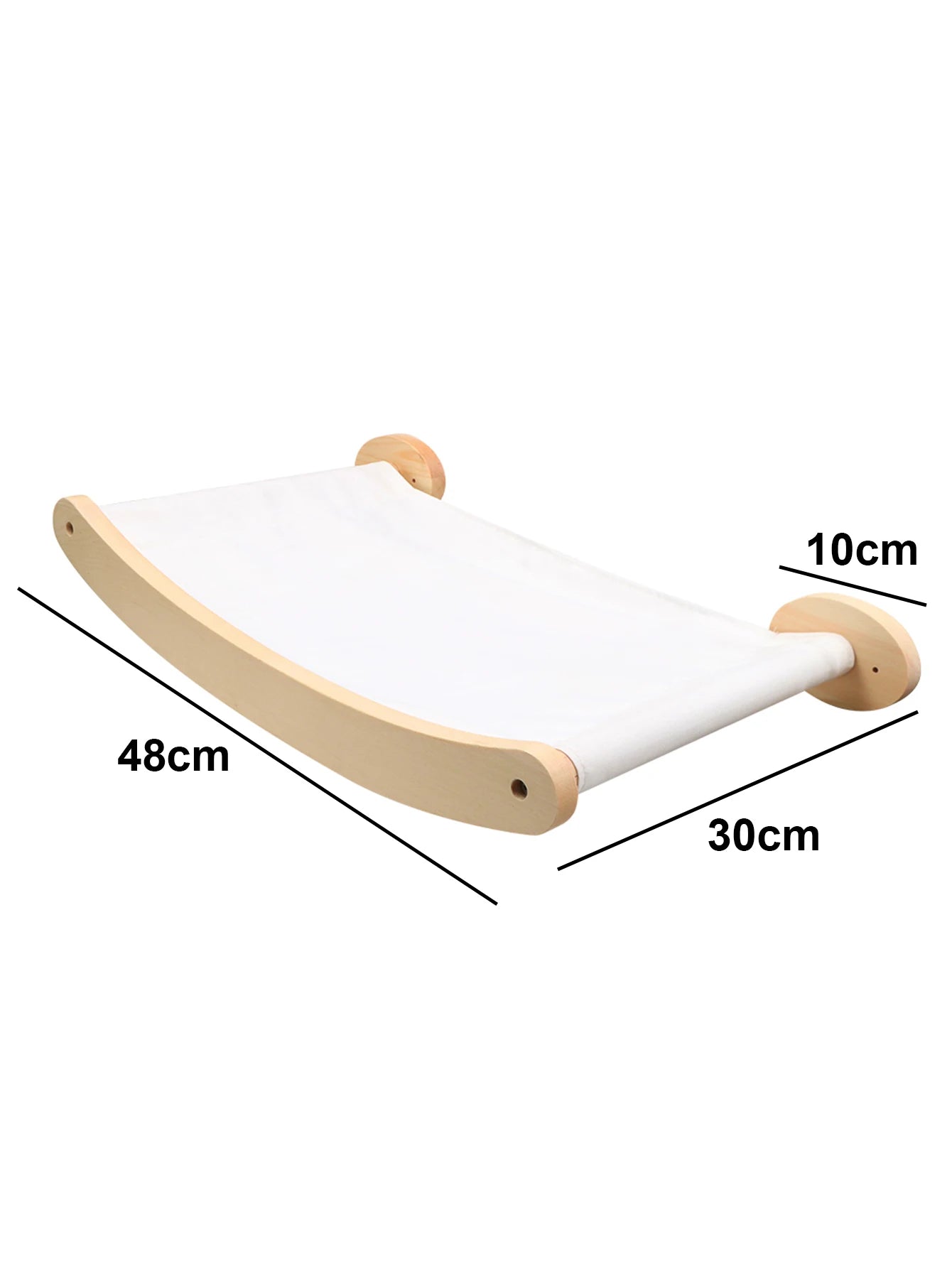 Wall-mounted Cat Hammock Bed Pet Furniture Kitten Wall Shelf Set Cat Perch Wooden Scratching Climbing Post Cat Tree House Toy