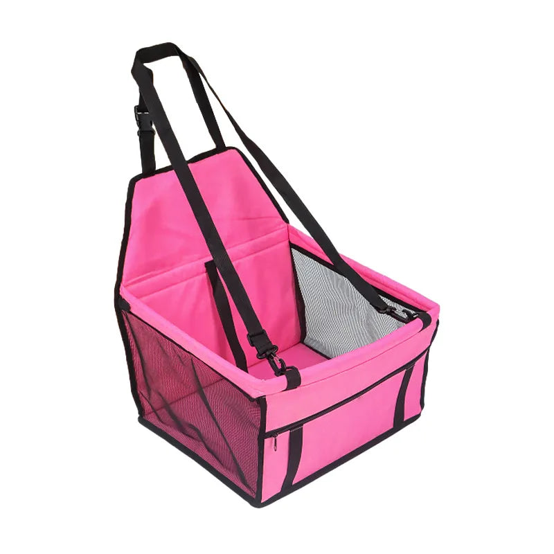 Dog Car Seat,Scratch Proof Durable Pet Booster Car Front Seat Puppy Safety Belt Stable Foldable Travel Pet Car Seat