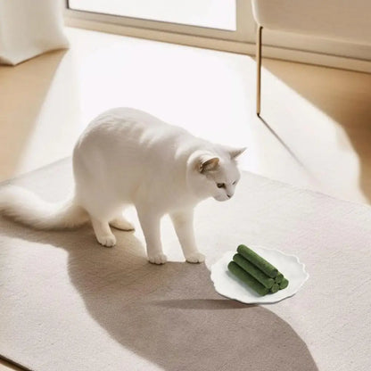 1/2/3bag Cat Grass Teeth Grinding Stick Pet Snacks Cat Hair Cat Mild Baby Eat Ready Teeth Hairball Sticks Cleaning To Removal
