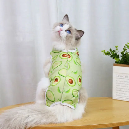 Cat Anti-licking Sterilization Clothes Pet Surgery Suit for Small Dog Cat Weaning Breathable Cat Anti-scratch Care Clothes