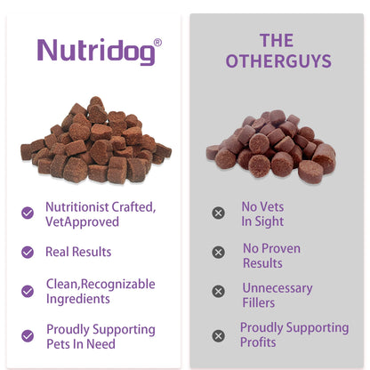 Probiotic Chew for Dogs with Duck Flavor, Supports Gut Health, Digestive Health, Occasional Diarrhea & Seasonal Allergies 30ct