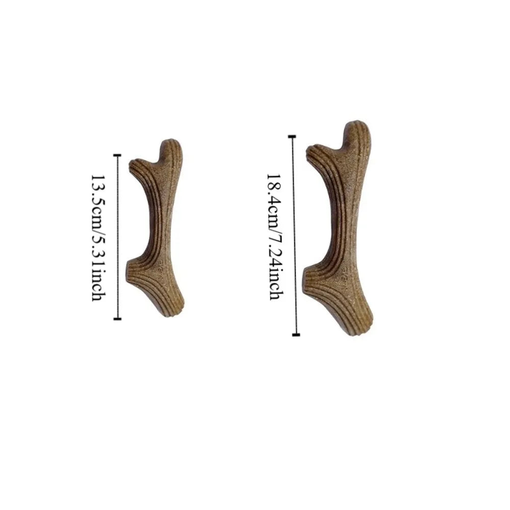 Creative Dog Chew Stick Bone Shape Bite Resistant Puppy Molar Toys Wood Natural Texture Dog Interactive Toys Relieve Boredom