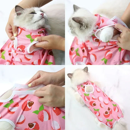 Cat Anti-licking Sterilization Clothes Pet Surgery Suit for Small Dog Cat Weaning Breathable Cat Anti-scratch Care Clothes