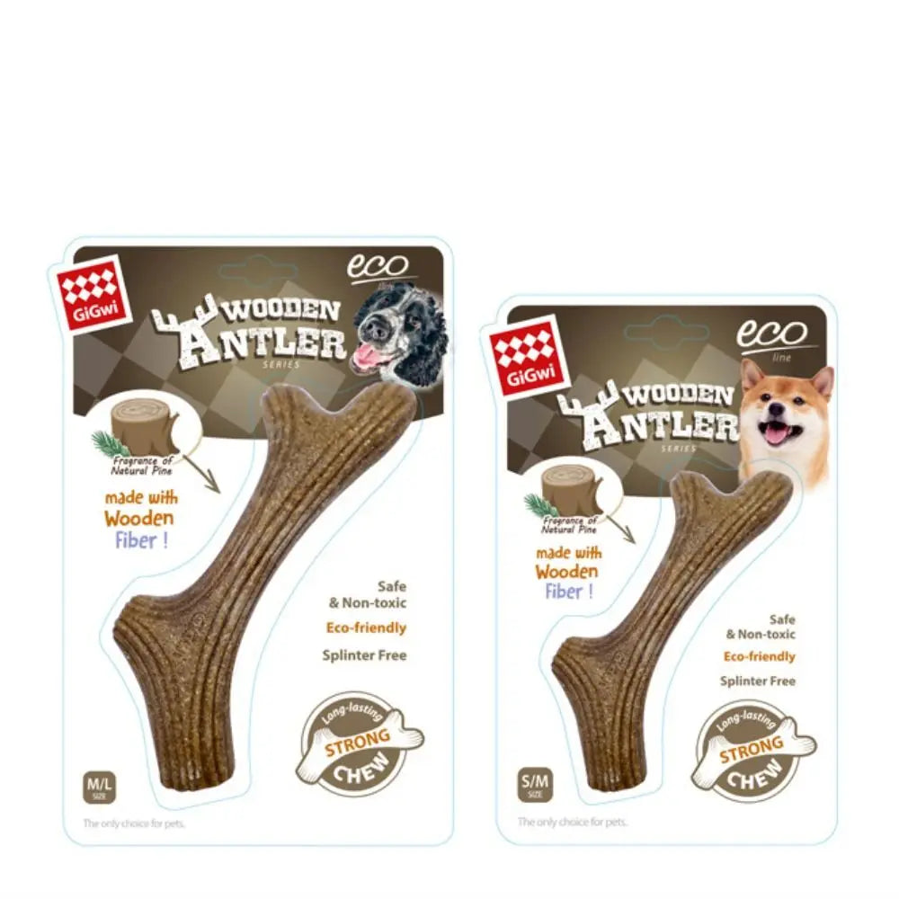 Creative Dog Chew Stick Bone Shape Bite Resistant Puppy Molar Toys Wood Natural Texture Dog Interactive Toys Relieve Boredom