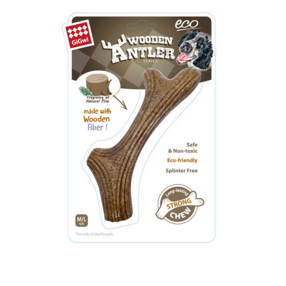 Creative Dog Chew Stick Bone Shape Bite Resistant Puppy Molar Toys Wood Natural Texture Dog Interactive Toys Relieve Boredom