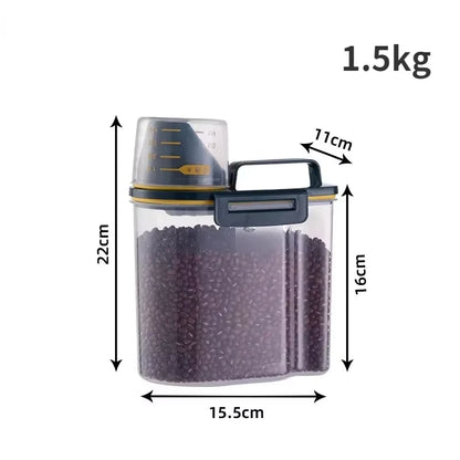 Pet Cat Food Can Storage Dog Food Storage Bucket Box Sealed Mite Removal Moisture-proof And Insect-proof Dust-proof