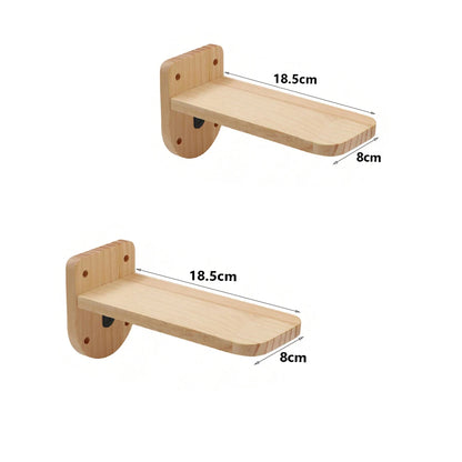 Wall-mounted Cat Hammock Bed Pet Furniture Kitten Wall Shelf Set Cat Perch Wooden Scratching Climbing Post Cat Tree House Toy