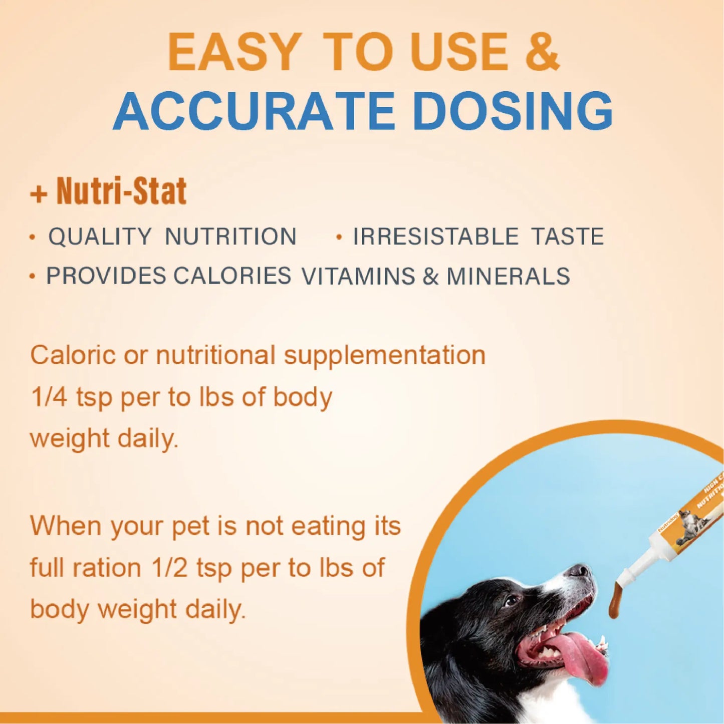 HIGH CALORIE NUTRITIONAL GEL For Dog&Cat Food Supplement with Vitamins Provides calories and nutritional supplements