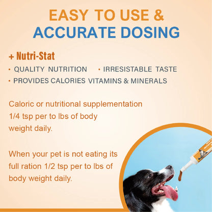 HIGH CALORIE NUTRITIONAL GEL For Dog&Cat Food Supplement with Vitamins Provides calories and nutritional supplements
