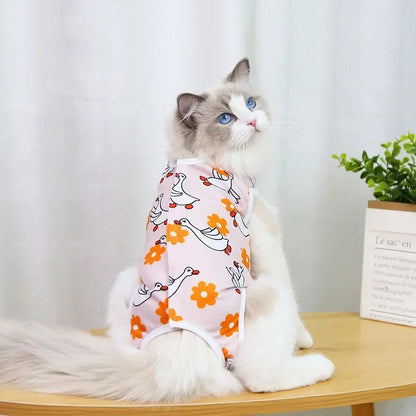 Cat Anti-licking Sterilization Clothes Pet Surgery Suit for Small Dog Cat Weaning Breathable Cat Anti-scratch Care Clothes