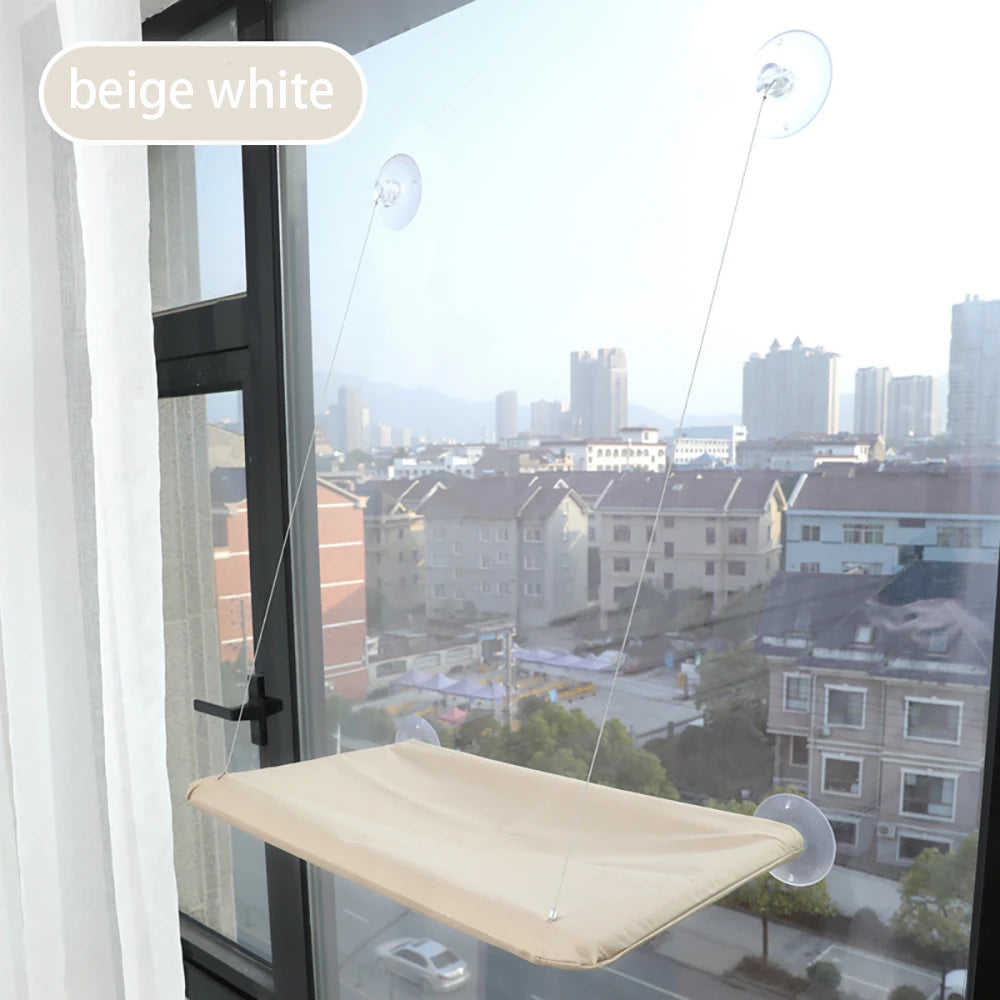 Pet Cat Hammock Aerial Hanging Cat Bed Cats Bed House Kitten Climbing Frame Sunny Window Seat Nest Bearing 20kg Pet Accessories