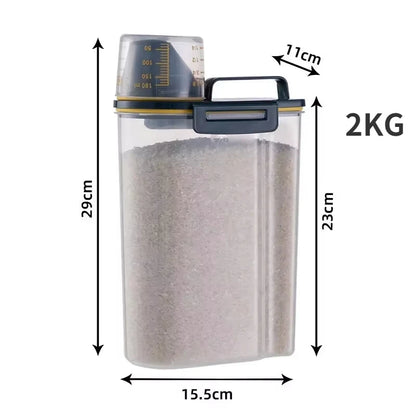 Pet Cat Food Can Storage Dog Food Storage Bucket Box Sealed Mite Removal Moisture-proof And Insect-proof Dust-proof