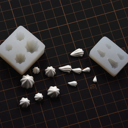Mini Cake Cream DIY silicone Mold Polymer Ceramic Clay Doll House Miniature Cake Cream DIY molds