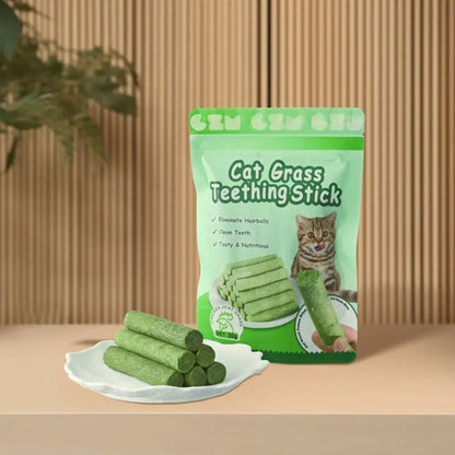 1/2/3bag Cat Grass Teeth Grinding Stick Pet Snacks Cat Hair Cat Mild Baby Eat Ready Teeth Hairball Sticks Cleaning To Removal